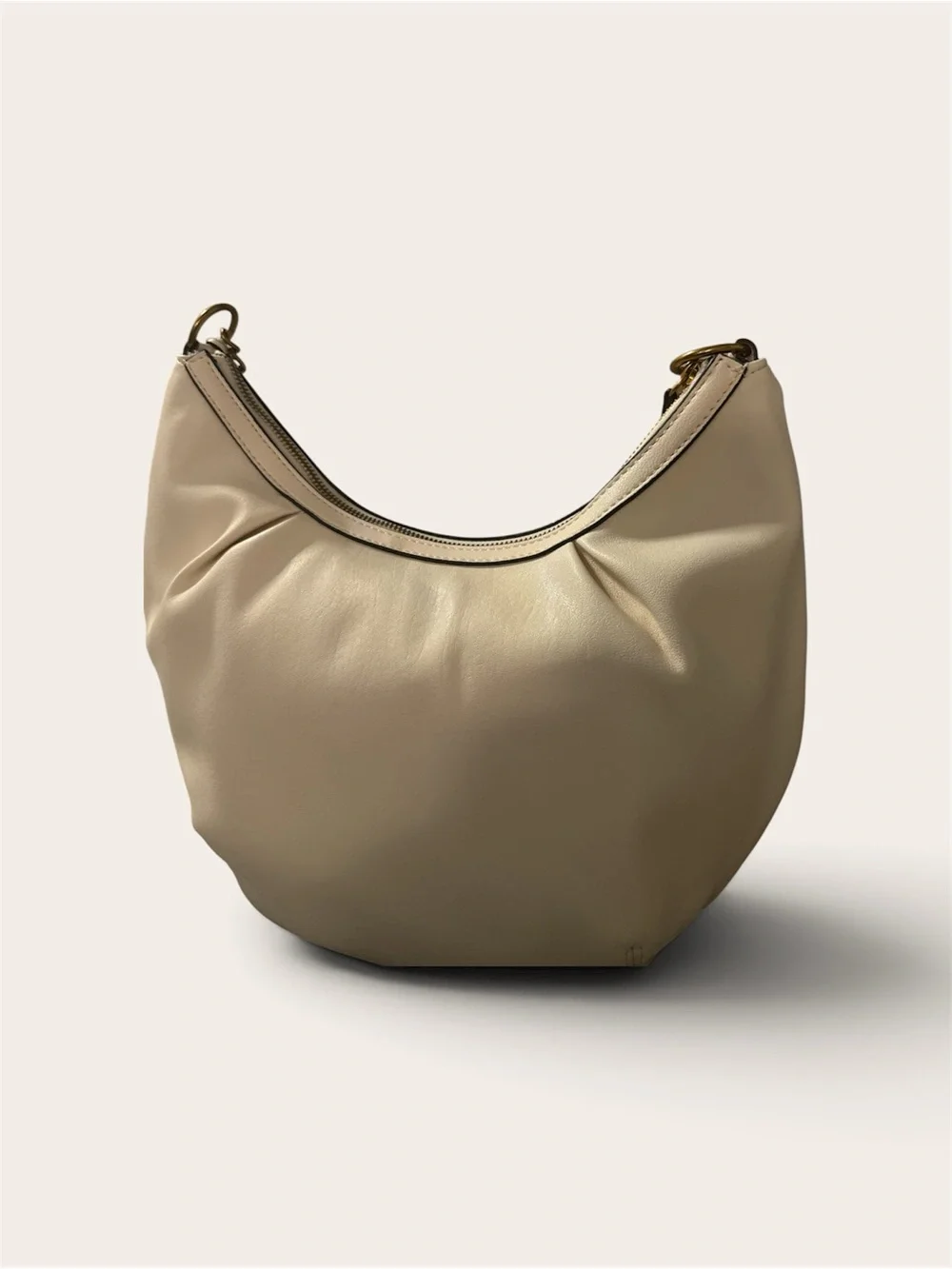 Juicy Couture Beige Shoulder Hobo Bag with Heart Medallion